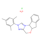 (+)-(5aR,10bS)-5a,10b-Dihydro-2-(2,4,6-trimethylphenyl)-4H,6H-indeno[2,1-b][1,2,4]triazolo[4,3-d][1,4]oxazinium Chloride Monohydrate