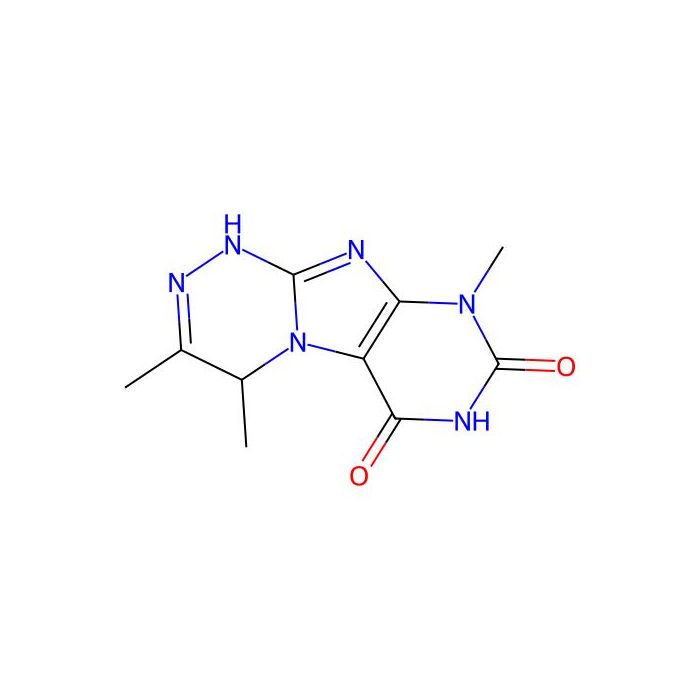 (1,2,4)Triazino(3,4-f)purine-6,8(7H,9H)-dione, 1,4-dihydro-3,4,9-trimethyl-